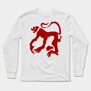 Koloman Moser Angry Monkey Long Sleeve T-Shirt